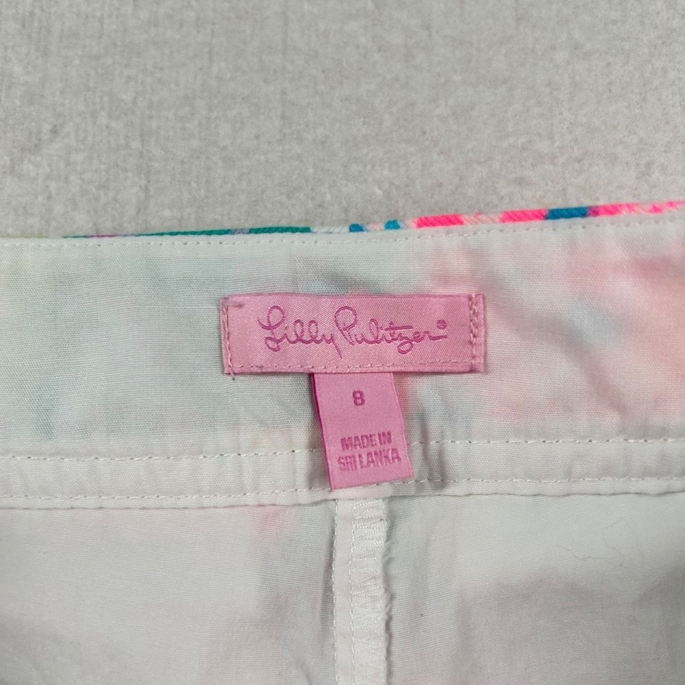 Lilly Pulitzer Skirt Womens 8 A Line Lined Floral Colorful Skort Pickleball - Picture 4 of 11